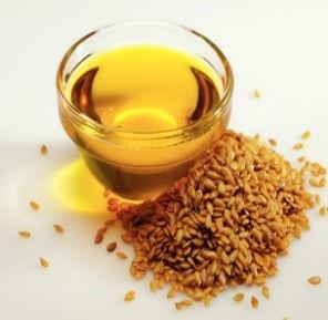 Fresh, refrigerated and unprocessed, flaxseed oil is used as nutritional supplement.