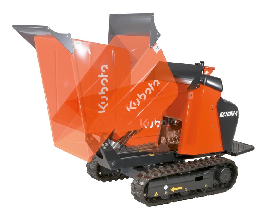 COMPACT, POWERFUL AND DESIGNED FOR OPTIMUM COMFORT, THE NEW KUBOTA KC70-4 SAVES YOU