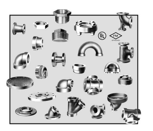 Cast Iron Fittings nvil standard and extra heavy cast iron threaded fittings are manufactured in accordance with SME-6.4 (except plugs and bushings, SME 6.4).