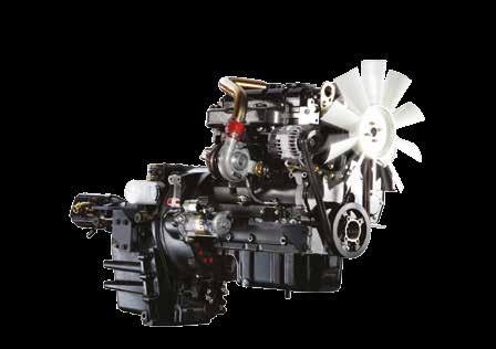 ENGINE The 100 HP PERKINS diesel engine has been specifically designed for backhoe loader applications and has a volüme of 4.4 liters.