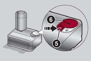 IN CASE OF EMERGENCY 5. Start the compressor by placing the power switch in the I (on) position. 6.