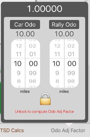 Odometer Adjustment popup It is important to calibrate your Car Odometer with the official Rally Odometer used by the Rally Master when he or she created the Rally Instructions.