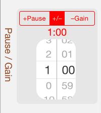Pause or Gain Time At times during the rally you may be asked to Pause for a period of time, usually to pass through some stretch of the course where it would be difficult to maintain a steady rate