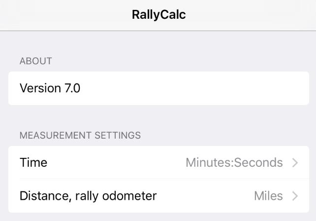 Getting Started Before you begin the rally you must initialize the TSD Rally Computer. There are several steps in the process. First, rallies may use different measurements for time and distance.
