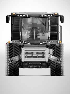 TRACK. At a minimum width models with tires and those with tracks, the latter clocking in at just of just less than 11 feet, the IDEAL combine offers the narrowest frame under 25 mph (40 km/h).