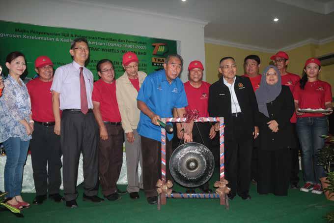 Announcement of Trac-Wheels (M) Sdn Bhd as OHSAS 18001:2007 Occupational