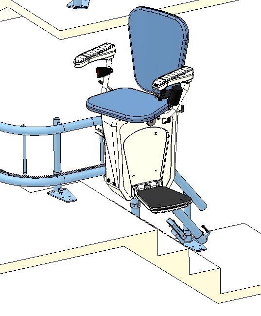 Release the swivel lever when the chair is in your desired position and make sure the swivel mechanism safely engages again at this position by pushing the lever back up into its original position.