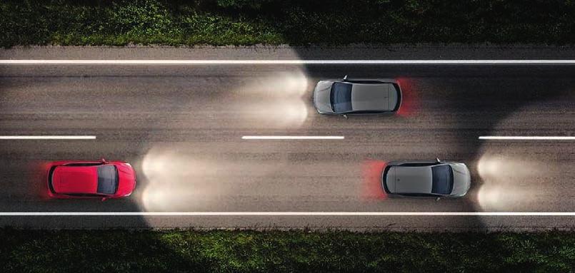 HIGH BEAM GOES GLARE-FREE. WITH 40 METRES MORE ROAD TO REACT. With glare-free IntelliLux LED Matrix headlights, the road ahead of you is always perfectly illuminated.