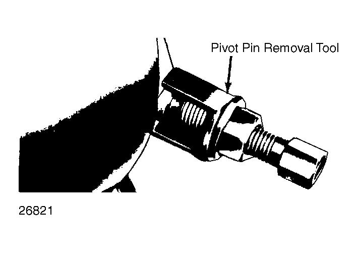 Fig. 7: Tilt Column Pivot Pin Removal Fig.