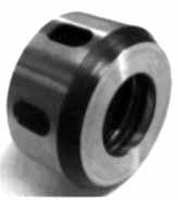 Full Grip Collets 467E L 1 Total Length: 2.362 (60 mm) A = Max. Dia: 1.720 (43.7 mm) Full Grip Collets BALL BEARING NUT CLAMPING RANGE METRIC INCH SERIES Inches Metric Order No. Order No. Size (in) 0.