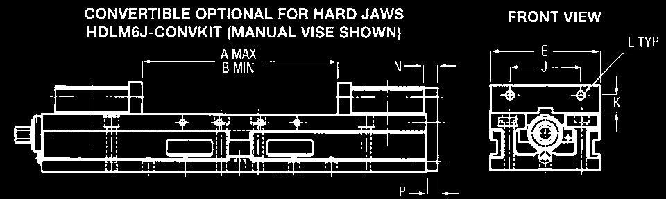 Fast easy conversion between manual and hydraulic models. Part # HDHLM6-3-SA-KIT.