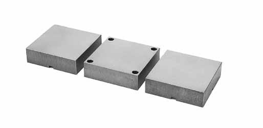 001 DLU4C - Jaw Kit DLU6C - Jaw Kit Quick Change, Machinable Ductile Iron Jaws Features:  Movable and stationary jaws may be heat treated