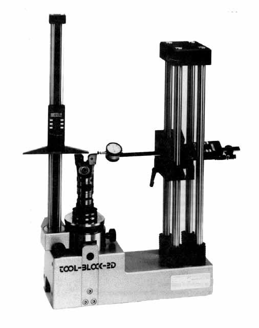 Tool Block 2D Presetters A low cost easy-to-handle tool presetter 2 AXIS MEASUREMENT SPECIFICATIONS: Diameter: 250 mm std / 370 mm optional Length max: 350 mm Dimensions: 630 x 400 x 160 mm Weight: