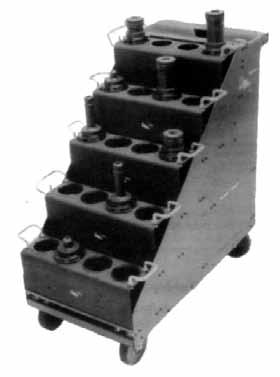 105-9-0 NC Tool Holder Rack for use with 40 CAT-V or BT Tooling 105-9-1 Anti-Tip Shelf for use with 40 CAT-V or BT Tool Holder Rack 105-9-2 2 Handles for use with 40 CAT-V or BT Tool Holder Rack