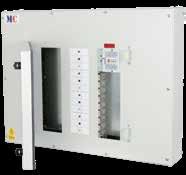 MC Range MCCB Panelboards MCCB Panelboards - 250A Busbar 36kA Icc Available 3 to 18 triple pole outgoing ways. Factory fitted incoming MCCB/isolator up to 250A 3/4 pole.