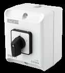 Changeover Switches Changeover Switches Manufactured to BSEN 60947 Parts 1 & 3. Robust enclosure powder coated to RAL7035. Removable end plates. TCO1004 Rating A (AC21) No.