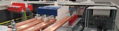 Feeder MCCB busbar section accepts MCCBs rated up to 250 amps as