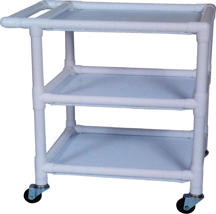 PVC Carts MRI Room Accessories MRI PVC Specialty Cart w/4 Shelves 4 Shelves (Size 20 x
