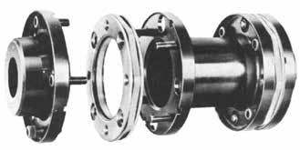 Rexnord Thomas Flexible Disc s High Performance Series 63 Series 63 couplings incorporate a patented* one-piece disc/diaphragm flexing element for positive torque transmission with low restoring