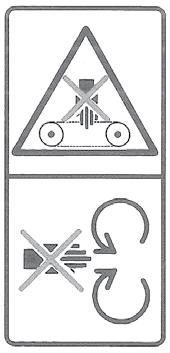 It is absolutely necessary to recognise the significance of the warning stickers which are on the Flail Mower.