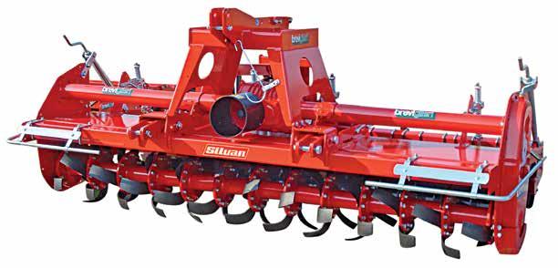 Brevi B170 Rotary Hoes Heavy Duty 170 HP 2 Year Warranty Spike blades for very dry or stony soil Pictured: B170V-300PR Heavy duty rotary hoes intended for large farms, specialised operations and