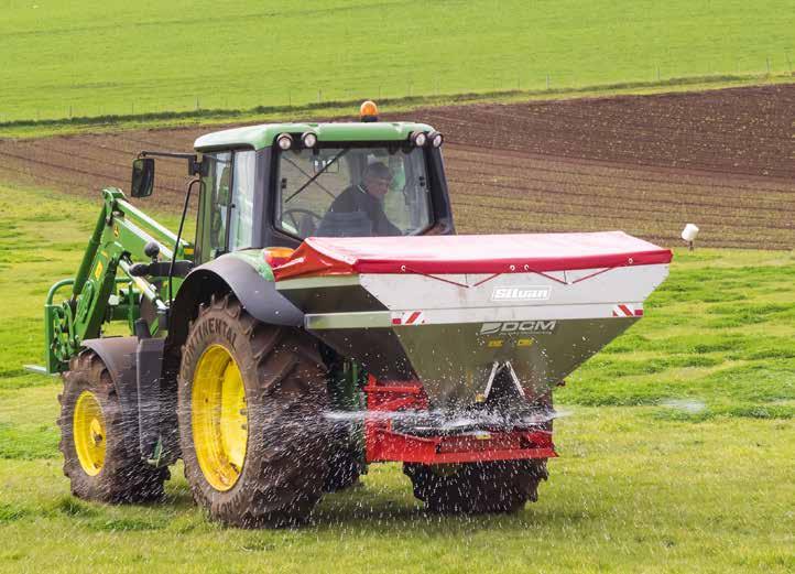 CA Stainless Steel Twin Disc Spreader Vineyards Pasture Spread 10-24m** Hopper 900 to 2000L Pictured: DCM-CA900X with optional 600L extension and hopper cover APPLICATION: CONSTRUCTION: ATTACHMENT: