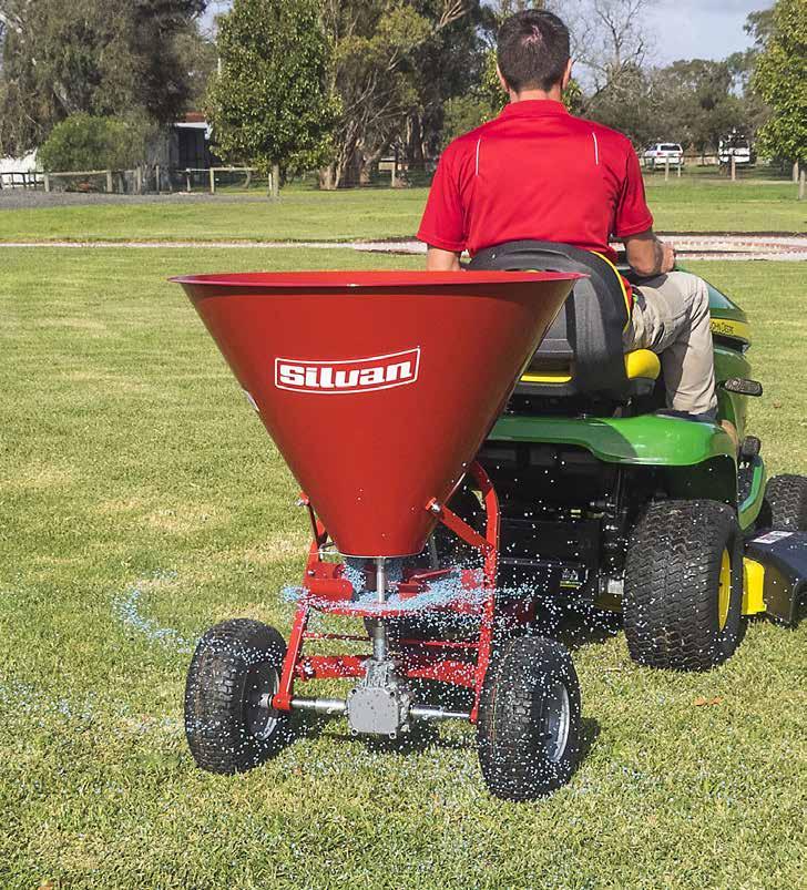 SP 150 Spreader Spread 2-6m Hopper 144L Pictured: SP150 APPLICATION: CONSTRUCTION: The SP150 trailed ATV spreader is ground driven and designed for spreading fertiliser on sporting fields, lawn and