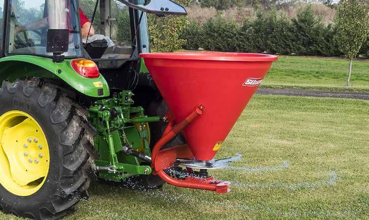 Poly Hopper Spreader Spread 6-18m Hopper 345L Pictured: PL-500 APPLICATION: CONSTRUCTION: ATTACHMENT: Suitable for small to medium spreading applications and are capable of spreading a wide variety