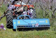roller and optional hydraulic sideshift TRP 3 Mulcher suited to stony ground with pick