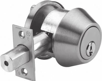 DB600 Series Dead Bolts Technical Details: DB600 Grade 2 Tubular Auxiliary Dead Bolt. Dead bolt front manufactured from stainless steel, brass, or bronze, depending on the selected finish.