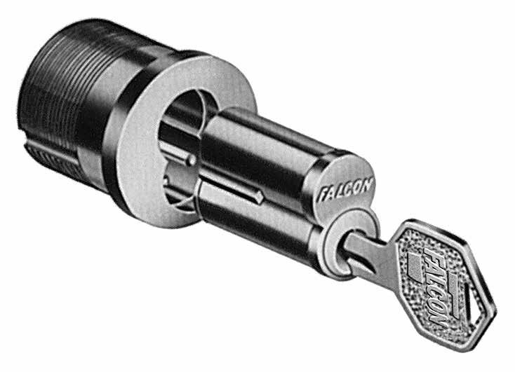 Interchangeable cores Mortise cylinders All Falcon MA Series keyed locks are available with mortise cylinders that will accept Falcon small format interchangeable cores (SFIC) as well as some other