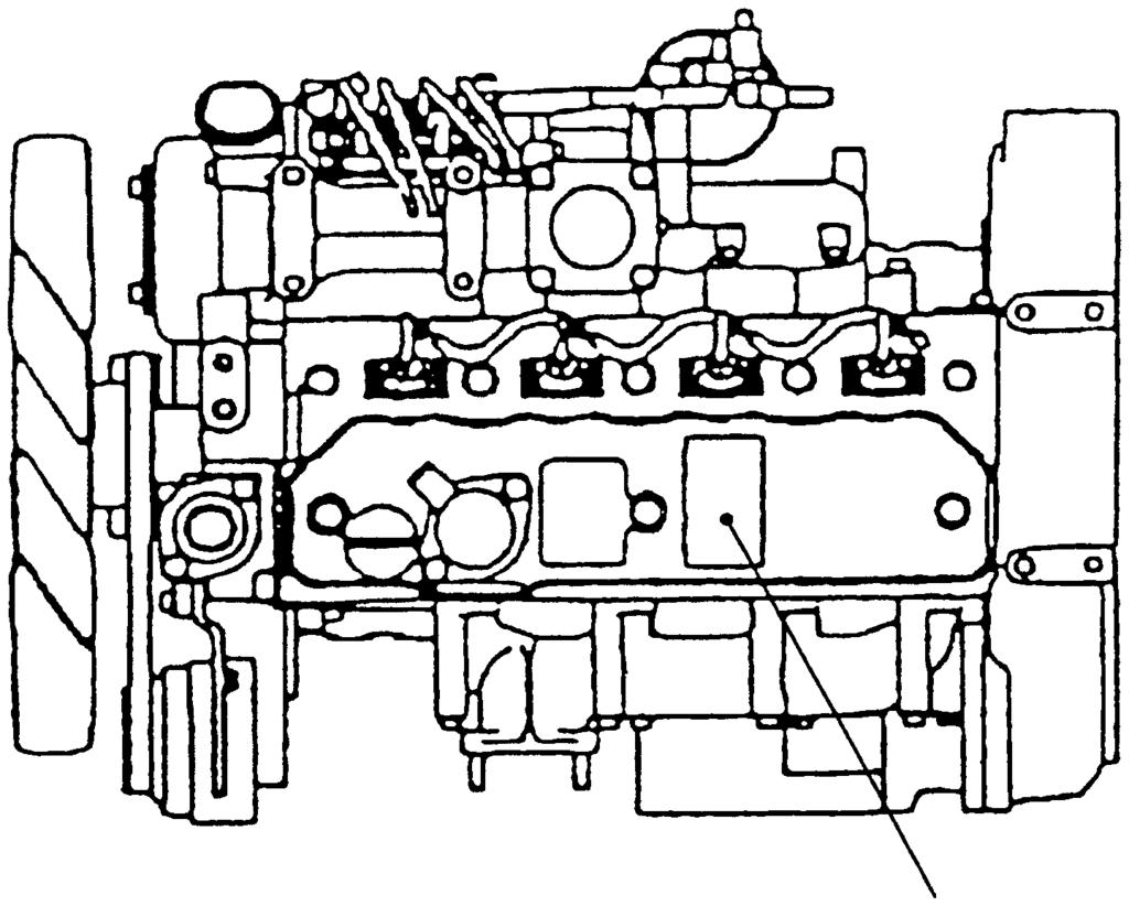 cylinders Direct injection system engine: 4 cylinders (View from top) 1 YE0298 (View