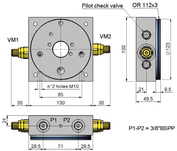 Relief valve VM25 Pressure range (bar) W 5 50 Y 10 100 Z 40 200 X 70 350 20 39 VM25 relief valve guarantees higher