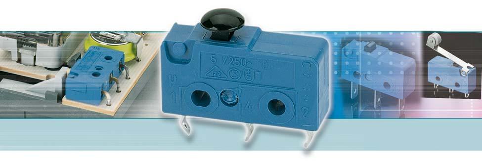 PRODUCT FEATURES Small, effi cient snap-action switch up to 10 (1.) A 20 V AC or 10.