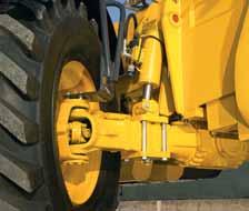 10 Frame levelling keeps the tool carriage horizontal, whatever the ground condition.
