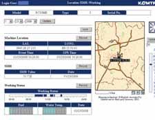 With Komtrax, you can: Check when & where your machines are at work Be