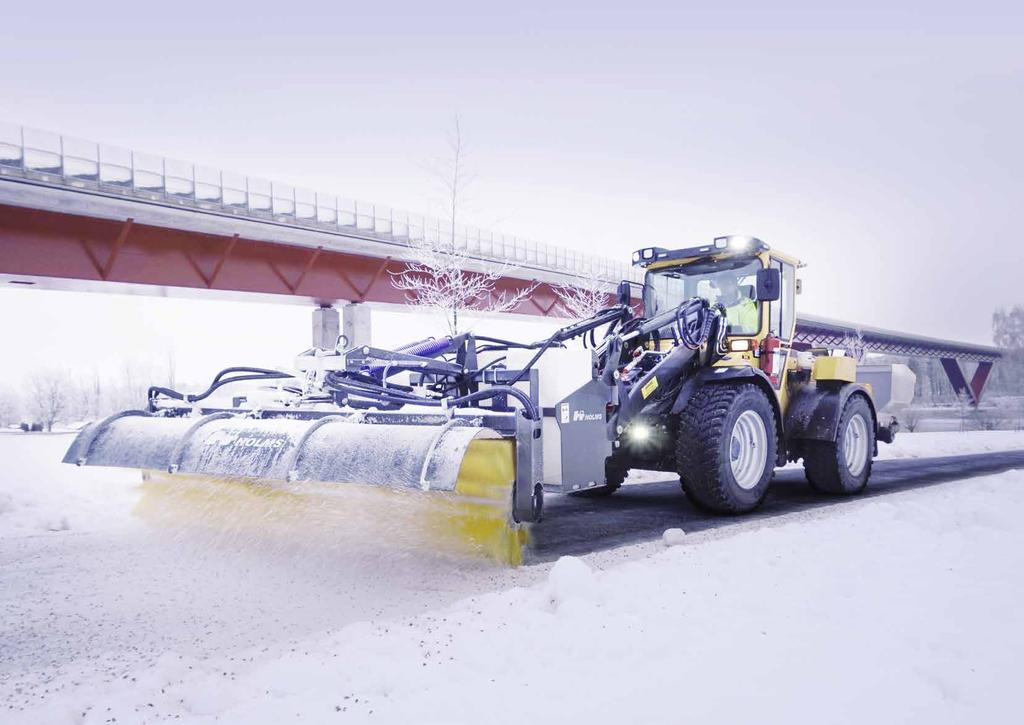 SNOW SWEEPING For smaller amounts of snow, Holms sweeper rollers