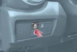 SAFETY DSC OFF Switch Pushtheswitchtoturnoffthe TCS/DSC. The indicator light in the instrument cluster will illuminate. Push the switch again to turn the TCS/DSC back on.