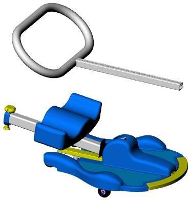The mast release flange will drop back to its original position locking the mast in position. 2.4 Rotate the handle clamp wheel 1 turn anti clockwise. 2.5 Pull the handle latch knob as shown in fig A2.