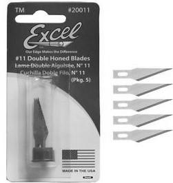 MODELING TOOLS, ACCESSORIES & SUPPLIES EXCEL 15001 #1 Light Duty Knife aluminum w/5 #11 blades 19062 Basic Knife Set: #1 & #2 Knives w/10 Assorted Blades $5.39 11.