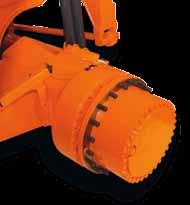 Heavy-Duty Brakes Dry disc brakes are open and exposed to dirt and water. The wet brakes on Doosan ADTs are not affected by these conditions because they are fully encased in oil.