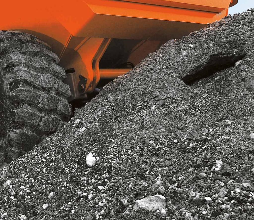 One Rear Differential for Consistent Power Doosan ADTs have one