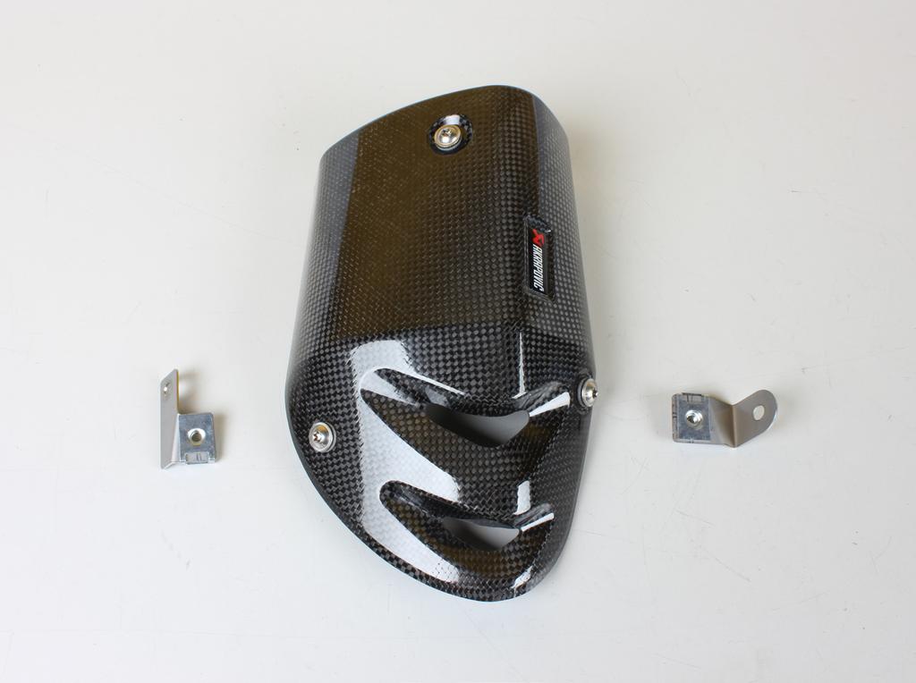 carbon fiber heat shield and between bolts