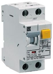 These also act as a circuit breaker (RCBO type), have an insulation rating of 400V AC, make/brake current of 6000A, a 30mA trip rating against