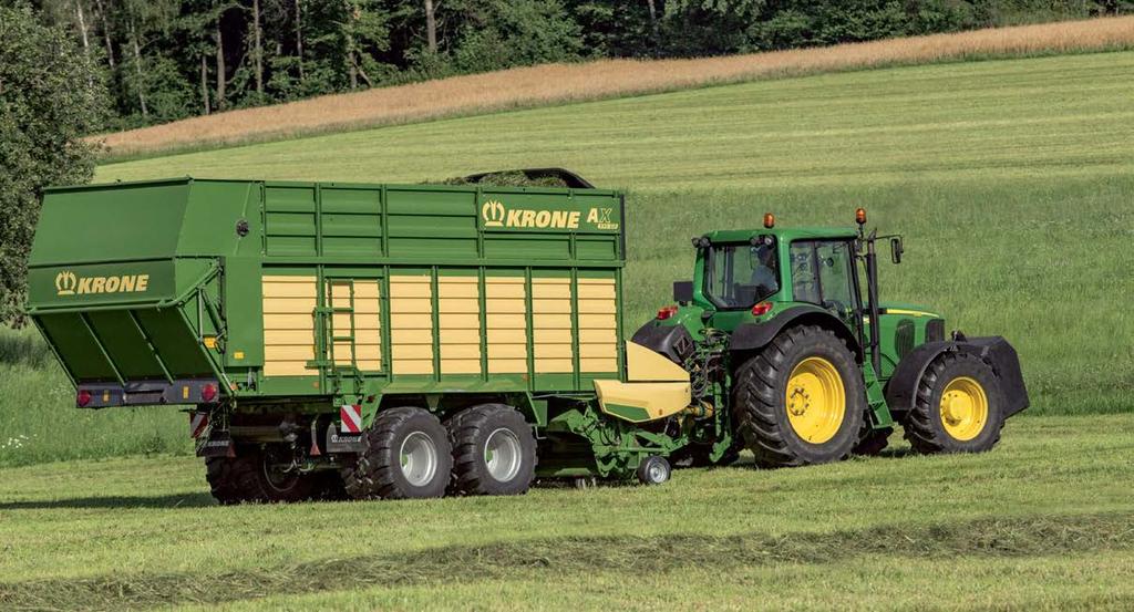 Steel extensions (GL/GD) All AX forage wagons are available with