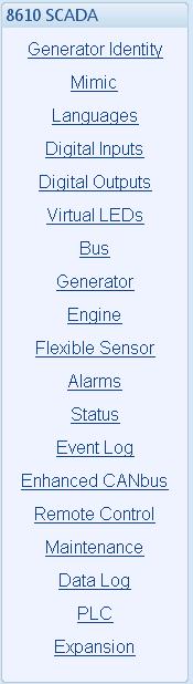 Alarm Types 5 SCADA SCADA stands for Supervisory Control And Data Acquisition and is provided both as a service tool and also as a means of monitoring / controlling the generator set.