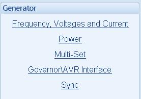 8 GENERATOR AND BUS The Generator / Bus page is