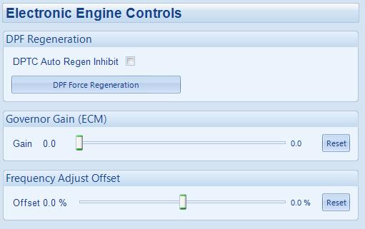 5.16.8 ELECTRONIC ENGINE CONTROLS NOTE: This feature is available only on DSE8610 V6.3 and above.