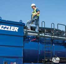 GUZZLER CL LEGENDARY PERFORMANCE, ENHANCED ENHANCED OPERATOR ERGONOMICS The operator now has easier and safer access to the top of the Guzzler CL with a standard