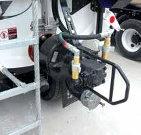 Rear door mounted sludge pump XCR swing-out cyclone HIGH-RAIL SYSTEM Available in three configurations, this option can be as simple as adding high-rail gear to a standard